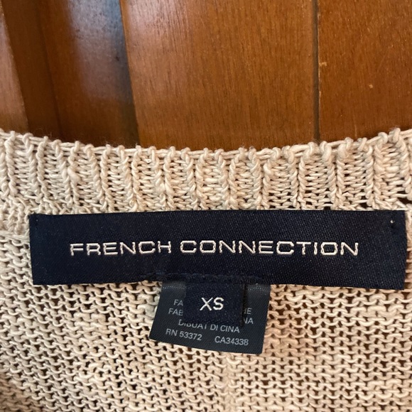 French Connection Linen Blend Sweater-XS - Picture 4 of 7